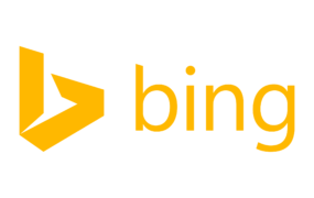 seo referencement : logo Bing jaune