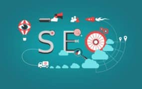 Concept of Search Engine Optimization - SEO word with marketing